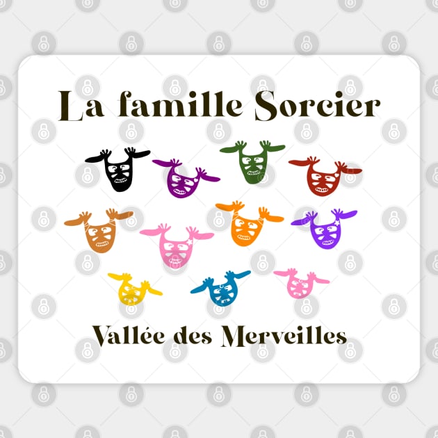 La famille Sorcier - Vallée des Merveilles Magnet by Babush-kat